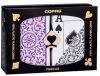 Copag 1546 Elite Plastic Playing Cards: Wide, Super Index, Gray/Purple
